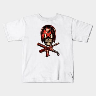 Dredd Helmet (Alt Print) Kids T-Shirt